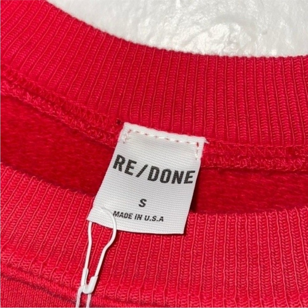 RE/DONE Classic Crewneck in Faded Crimson Women’s Size Small - Picture 6 of 12